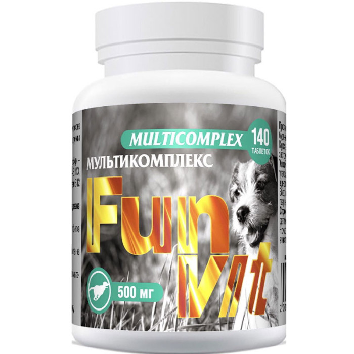 Вітаміни FunVit Multicomplex-мультивітаміни для собак 140 таб