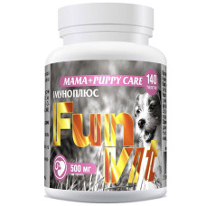 Вітаміни FunVit Mama + Puppy Care (Імуноплюс) для годуючих сук і цуценят 140таб
