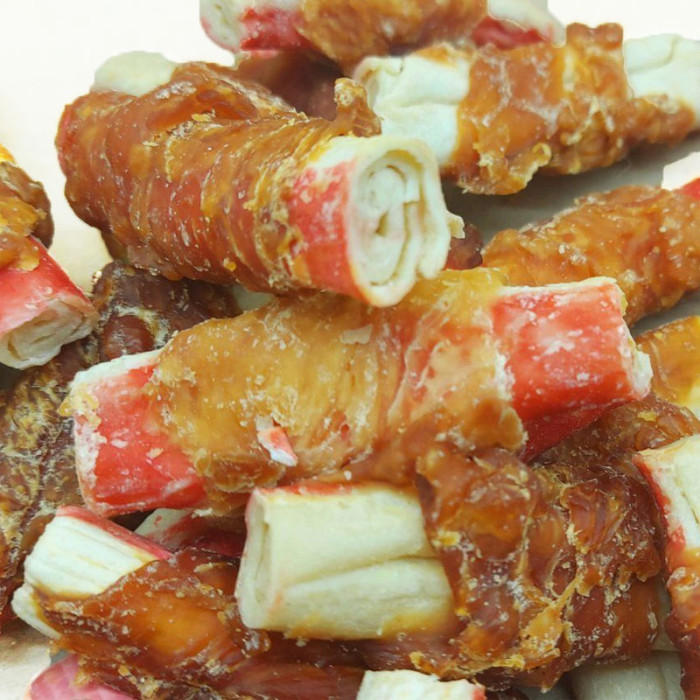 Ласощі для собак крабові палички з курячим мясом 500г 8158