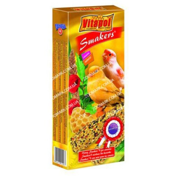 Ласощі з медом для канарки, Lolo Pets Ласощі Smakers для канарки мед