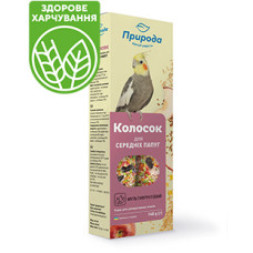 Мультифрукт Сузирье  колосок для середніх папуг Колосок Мультифрукт, 140 г для середніх папуг Природа
