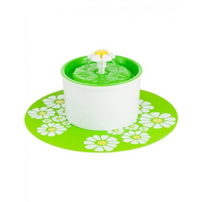 Фонтан для тварин Small Flower 16х20х12см CS0329 Зелений