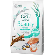 Акція-30 Optimeal Beauty Fitness із морепродуктами для стерилізованих кішок 1.5 кг
