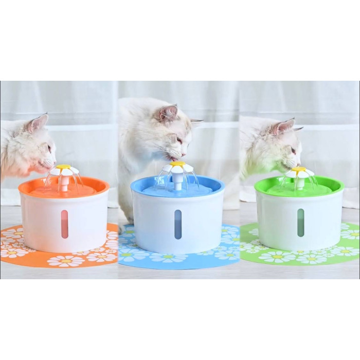 Фонтан для тварин Small Flower Блакитний 16х20х12см CS0329