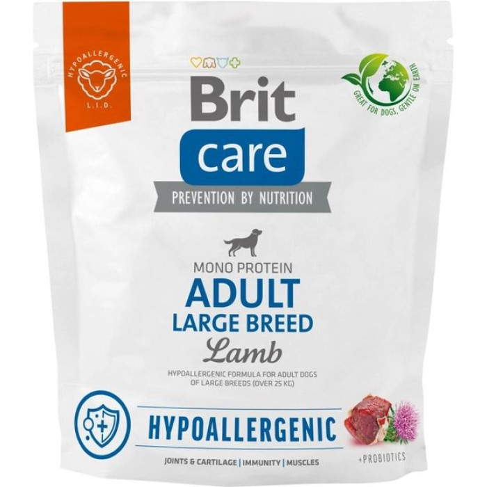 Brit Care Dog Hypoallergenic Adult Large Breed гіпоалергенний корм для собак великих порід з ягнятком 1 кг