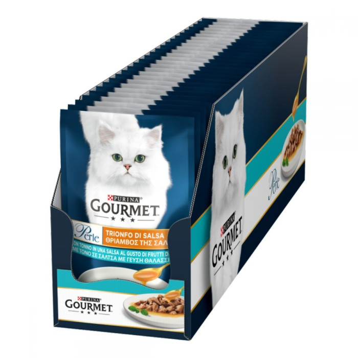 Gourmet Perle консерви для кішок з тунцем міні філе 85г 137782 Gourmet Perle консервы для кошек с тунцом мини филе 85г 137782