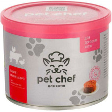 Pet chef консерви для кішок Мясне асорті 360г