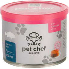 Pet Chef-консерви Пет Шеф мясний паштет з риби для дорослих кішок 200г