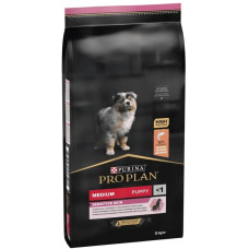 Pro Plan Puppy Medium Sensitive Skin Optiderma - корм для цуценят середніх порід з лососем та рисом 12 кг