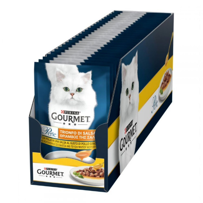 Gourmet Perle консерви для кішок з куркою міні-філе 85г 136785 Gourmet Perle консервы для кошек с курицей мини-филе 85г 136785