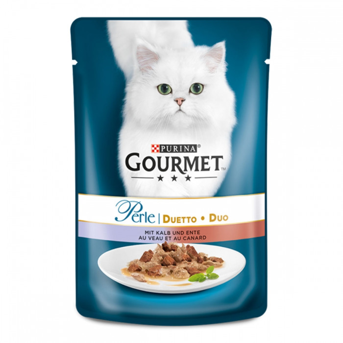 Gourmet Perle консерви для кішок з яловичиною і качкою 85г 580024 Gourmet Perle консервы для кошек с говядиной и уткой 85г 580024