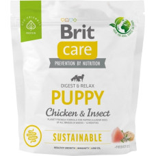 Brit Care Dog Sustainable Puppy Сухий корм для цуценят з куркою та комахами 1 кг