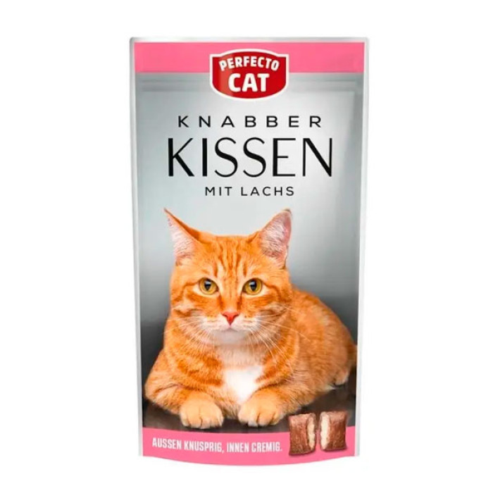 Ласощі Perfecto Cat подушечки з лососем, 50 г