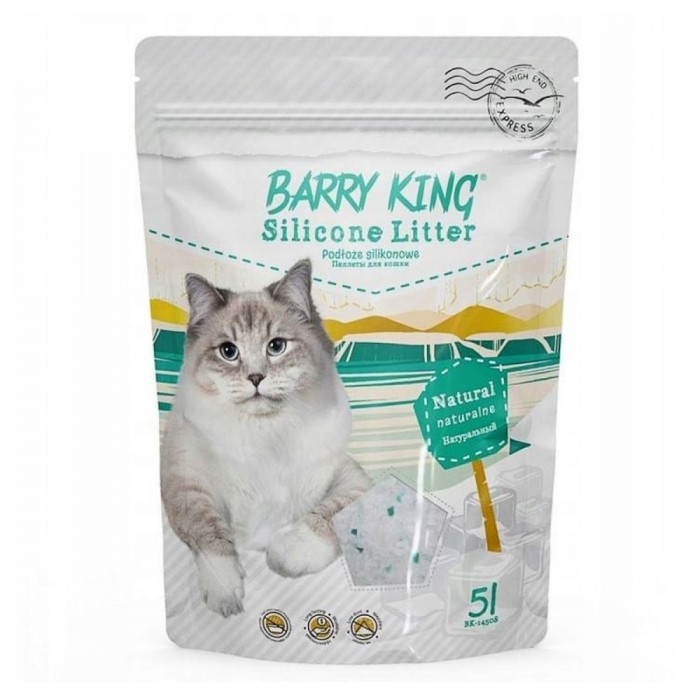 Наповнювач Barry King Natural силікагелевий для котів 5л 2,1 кг