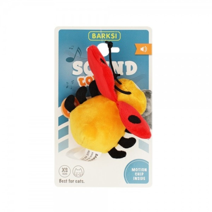 Іграшка для котів Barksi Sound Toy сонечко з датчиком торкання і звуковим чипом 7 см G70016D