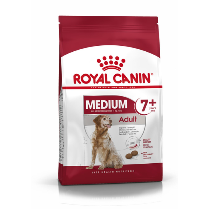 Royal Canin середній дорослий + 7 (Роял Канін Медіум Едалт) 15 кг