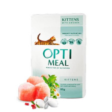 Optimal вологий корм для кошенят з куркою 85г 12 шт (-20 від ціни) Акція Optimal вологий корм для кошенят з куркою 85г (-20 від ціни)