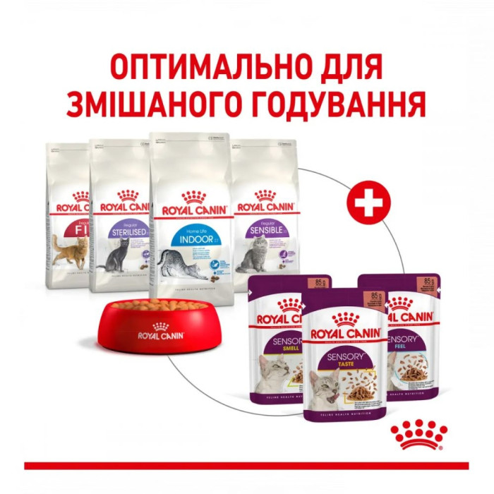 9 + 3шт Royal Canin FHN sensory taste jelly консерви для кішок 85г 11478 акція