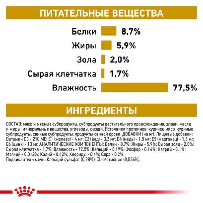 Royal Canin Urinary S O Canine Ageing 7 + 85г вологий корм для сечовидільної системи собак старше 7 років