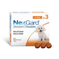 Nexgard (Нексгард) - таблетки для собак від бліх і кліщів S 2 - 4кг 1 таблетка