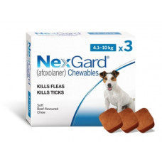 Nexgard (Нексгард) - таблетки для собак від бліх і кліщів M 4 - 10кг 1 таблетка
