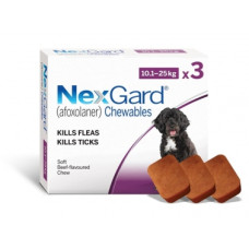 Nexgard (Нексгард) - таблетки для собак від бліх і кліщів L 10 - 25кг 1 таблетка