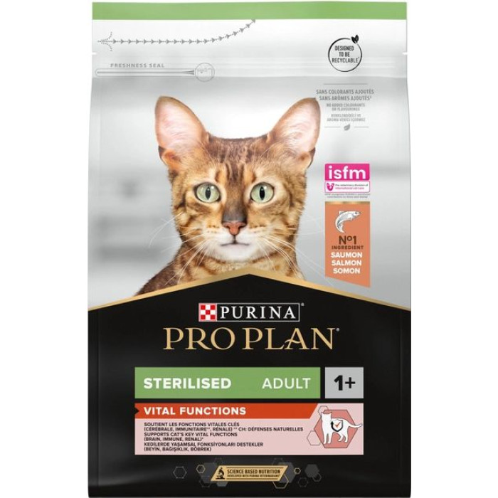 Pro Plan Sterilised Cod Trout корм для стерилізованих котів з тріскою та форелью 3 кг