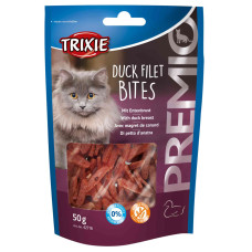 Premio Duck Filet Bites-шматочки філе качки для кішок, Тріксі 42716 Ласощі Esquisita Premio філе качки сушене 50гр 42716