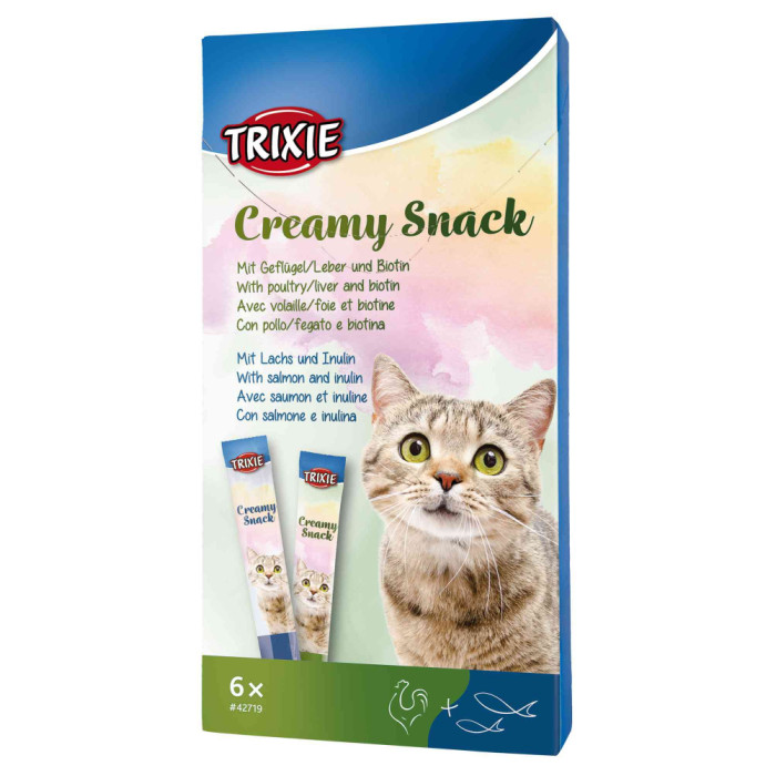 Creamy Snacks-кремові ласощі для кішок, Тріксі 42719 Ласощі для кішок Creamy Snacks 42719