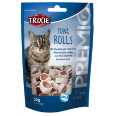 Premio Tuna Rolls-ласощі з тунцем для кішок, Тріксі 42732 Ласощі PREMIO Tuna Rolls тунець 50гр 42732