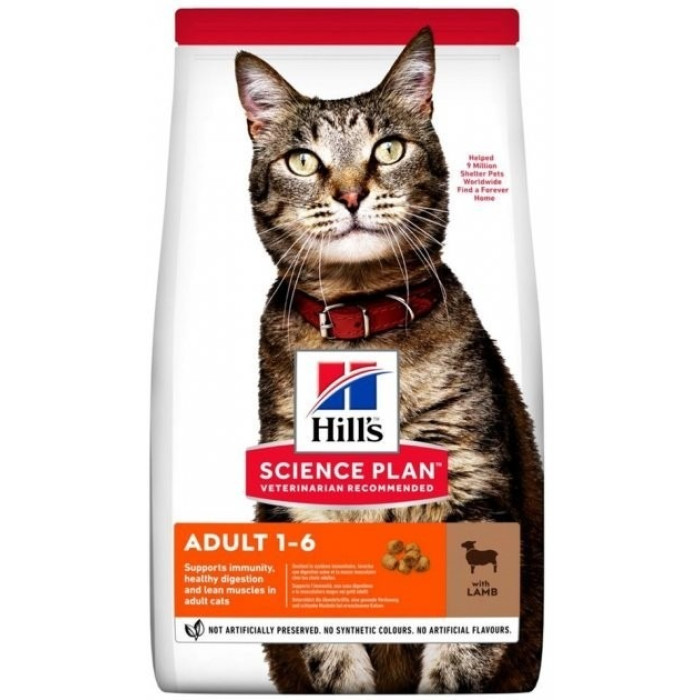 Hills Feline Adult Lamb сухий корм з ягнятком для дорослих кішок 10 кг