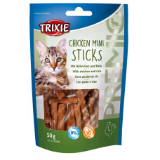 Premio Chicken Mini Sticks-ласощі для кішок з куркою і рисом, Тріксі 42708 Ласощі для кішок Esguisita Premio Mini Sticks, 50гр 42708