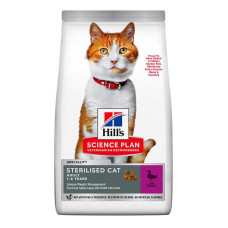 Hills SP Feline Adult Sterilised - Сухий корм із качкою для дорослих стерилізованих котів 0,3кг