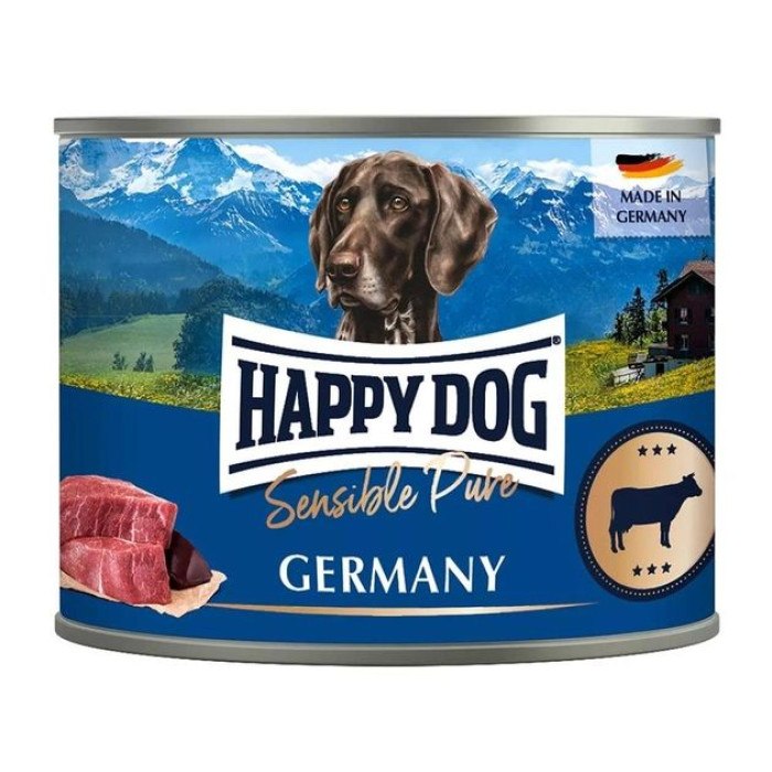 Happy Dog Sens Pure Rind Вологий корм для собак з яловичиною 200гр