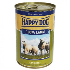 Happy Dog Dose 100  Lamb Pure Вологий корм для собак усіх порід з ягням 400г.