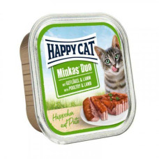 Happy Cat Duo GeflugelRind Вологий корм для котів - паштет у соусі з птахом і ягням, 100 г