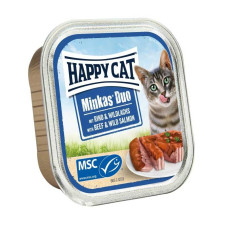 Happy Cat Duo RindWLachs Вологий корм для котів - паштет у соусі з яловичиною та диким лососем, 100 г