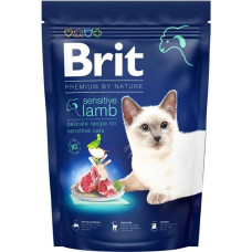 Brit Premium Сухий корм для дорослих котів з чутливим травленням із ягням 1,5кг