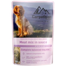 Carpathian Pet Food Вологий корм для собак - мясне асорті в соусі 100г