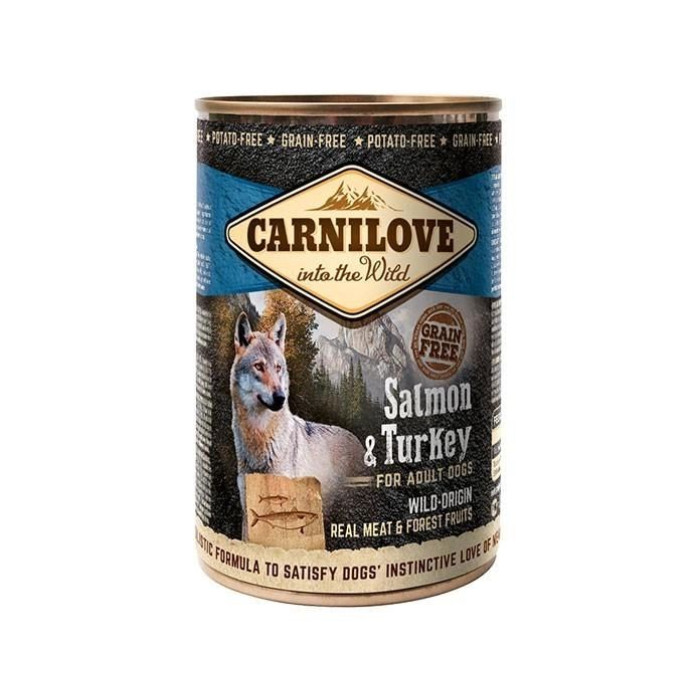 Carnilove Вологий корм для собак з лососем та індичкою 400г