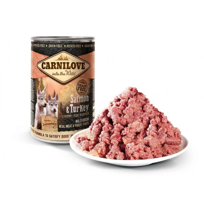 Carnilove Вологий корм для цуценят з лососем та індичкою 400г