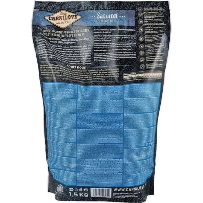 Carnilove Salmon Adult Сухий корм для собак із лососем 1.5 кг