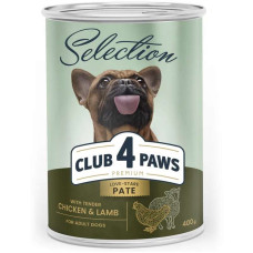 Club 4 Paws Premium Selection Вологий корм для собак - паштет із куркою та ягням, 400 г