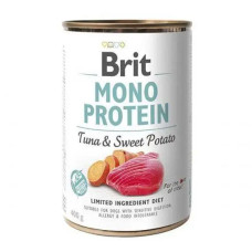 Brit Mono Protein Dog Вологий корм для собак з тунцем і бататом 400г