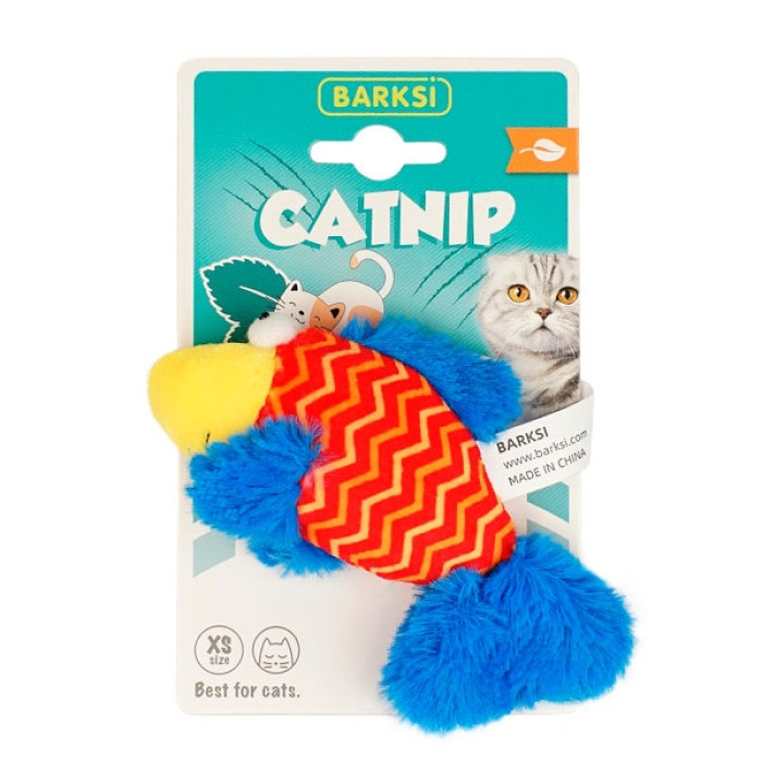 Іграшка для котів Barksi Catnip Рибка із запахом котячої мяти 13 см G21030A