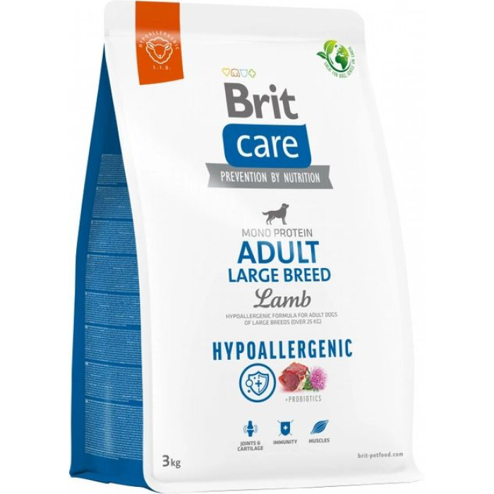 Brit Care Dog Hypoallergenic Adult Large Breed гіпоалергенний корм для собак великих порід з ягнятком 3 кг