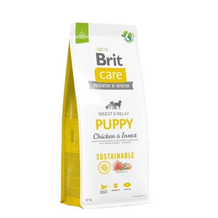 Brit Care Dog Sustainable Puppy Сухий корм для цуценят з куркою та комахами 3 кг