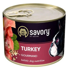 SAVORY Вологий корм для собак усіх порід з індичкою 200 гр