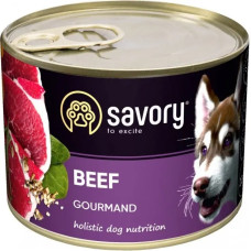 Savory Вологий корм для дорослих собак із яловичиною 200 г