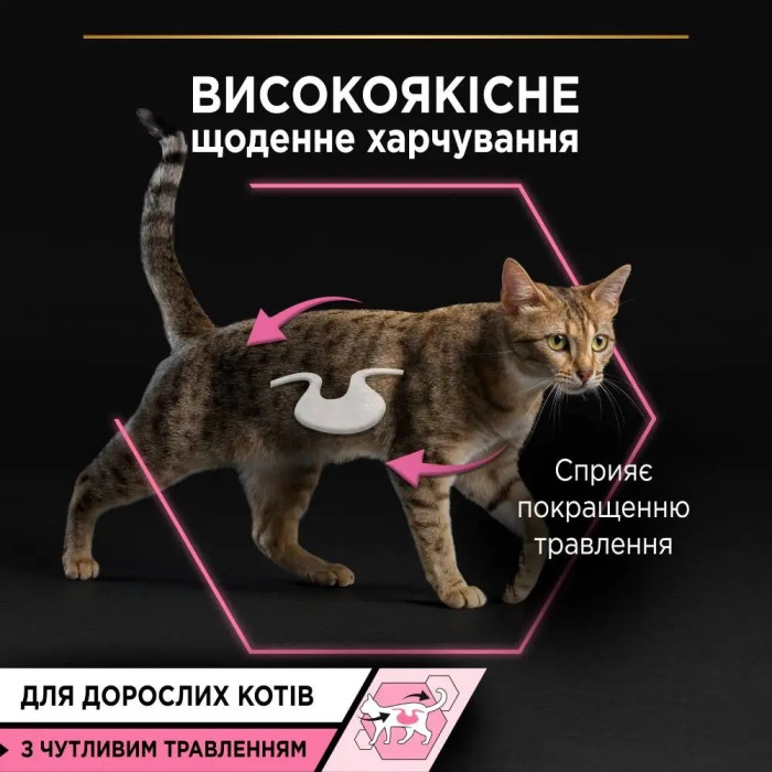 АКЦІЯ Purina Pro Plan індичка та риба вологий корм для котів з чутливим травленням 7+3 паучі по 85 г